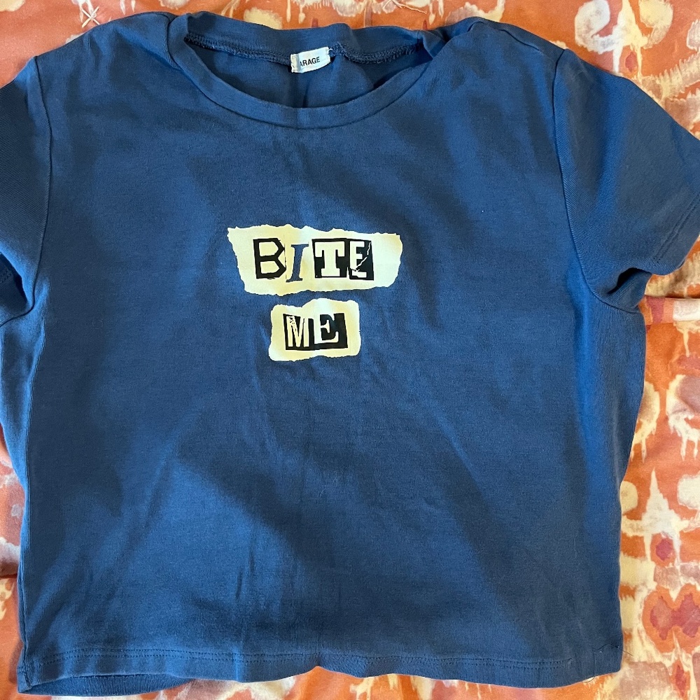 Bite Me Crop Tee